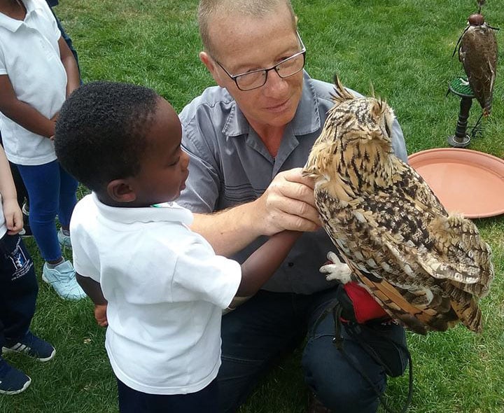 happy toddler with animal at a Montessori Pre-school and Nursery Serving Colindale, Edgware & St Albans UK